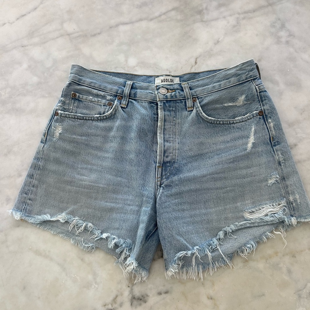 Agolde Parker Long Shorts - Picture 3 of 7